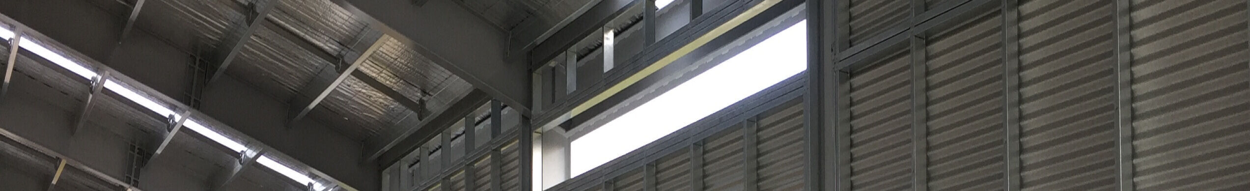 Shed Frame with Mezzanine - 64 sqm - mono-pitched